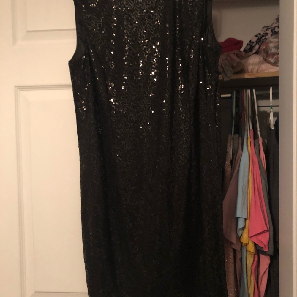 Women’s black sequin dress